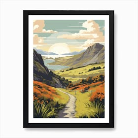 West Highland Way Ireland 1 Vintage Travel Illustration Art Print