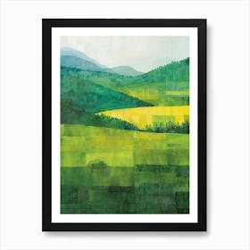 Green Hills Art Print
