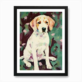 A Beagle Dog Painting, Impressionist 3 Art Print