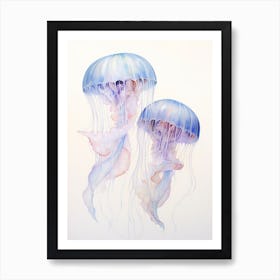 Sea Nettle Jellyfish Watercolour 1 Art Print