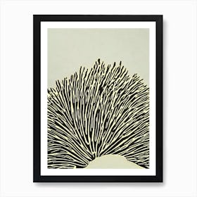 Acropora Granulosa Linocut Art Print