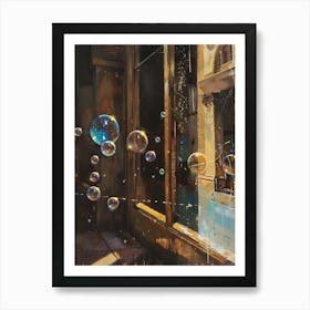 Bubbles In The Window Art Print