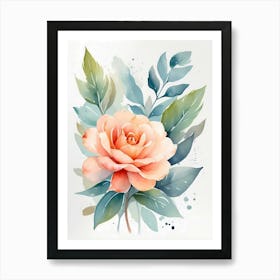 Watercolor Rose 2 Art Print