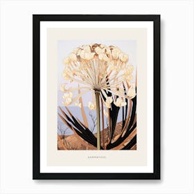 Flower Illustration Agapanthus 1 Poster Art Print