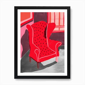 Red Chair Art Print