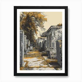 St Louis Cemetery No 1 Painting 4 Art Print