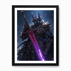 Dark Knight Anime Art Print