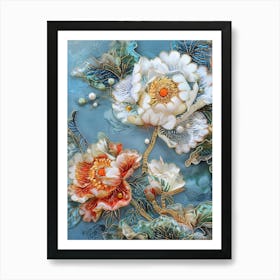 Chinese Flower Painting 28 Art Print