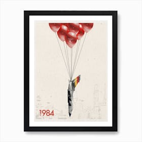 99 Red Balloons Art Print