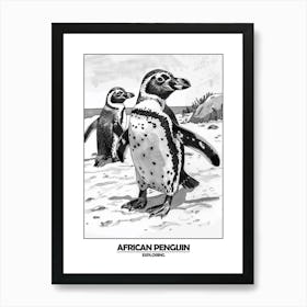 Penguin Exploring Poster 2 Art Print