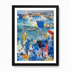Port Of Balboa Panama Abstract Block harbour Art Print