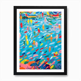 People In The Water Art Print