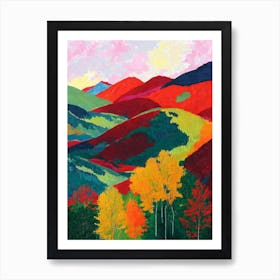 Jostedalsbreen National Park 1 Norway Abstract Colourful Art Print