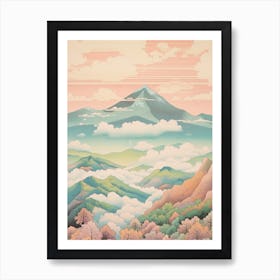 Mount Yatsugatake In Nagano Yamanashi, Japanese Landscape 2 Art Print