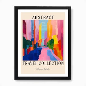 Abstract Travel Collection Poster Melbourne Australia 3 Póster