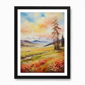 Mountain Landscape Art Print