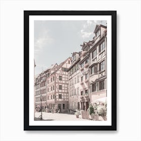 Nuremberg Germany, historic old town city center Art Print