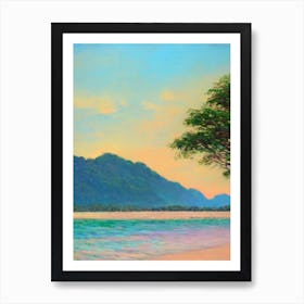 Tanjung Rhu Beach Langkawi Island Malaysia Monet Style Art Print