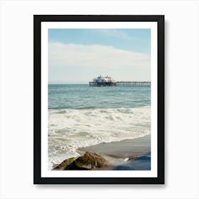 Malibu Pier V on Film Art Print