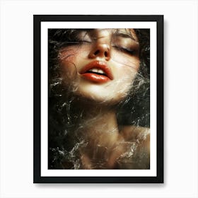 Sexy Woman In Water Art Print