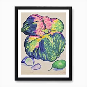 Bitter Melon Fauvist vegetable Art Print