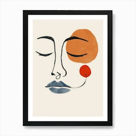 Face Of A Woman 37 Art Print
