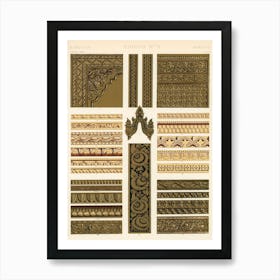 Vintage Pattern Illustration, Owen Jones                                                                                               Art Print