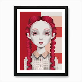 Red Haired Girl 2 Art Print