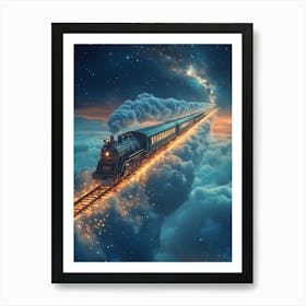 Train In The Sky 14 Art Print