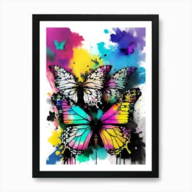 Colorful Butterflies 121 Art Print