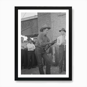 Member Of Orchestra Which Plays Outside Grocery Store On Saturday Afternoon Tuning His Violin, Phoenix Art Print