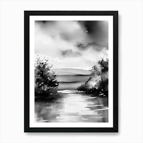 Black And White Painting 22 Art Print