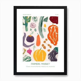 Bitter Melon Vegetables Farmers Market 3 Queen Victoria Market, Melbourne, Australia Art Print