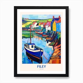 Filey England 6 Uk Travel Poster Art Print