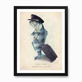 The Pilot Fish Art Print