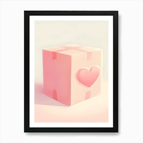 Valentine'S Day Gift Box Art Print