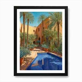Mediterranean Pool Art Print