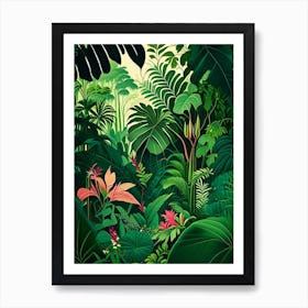 Majestic Jungle 4 Botanical Art Print