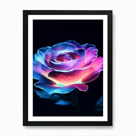 Colorful Rose Art Print