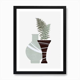 Ferns And Vases Art Print