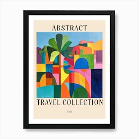 Abstract Travel Collection Poster Cuba 4 Art Print