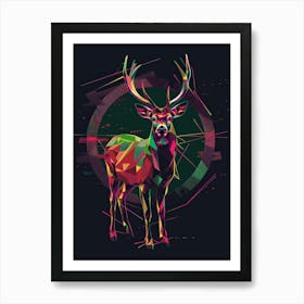 Deer Painting Art Print