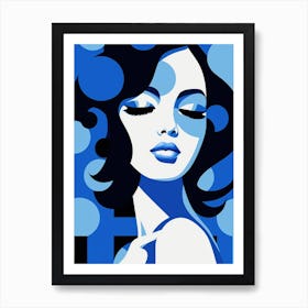 Blue Girl Art Print