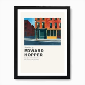 Museum Poster Inspired By Edward Hopper 2 Art Print