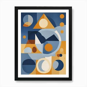 Modern Geometric Shapes Art Print (6) Art Print