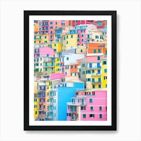 Cinqueterre, Italy Colourful View 1 Art Print