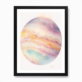Jupiter Gouache Space Art Print