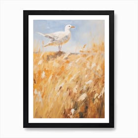 Bird Painting Seagull 3 Art Print