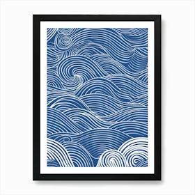 Sea Wave Pattern 1 Art Print