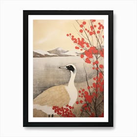 Bird Illustration Canada Goose 1 Art Print